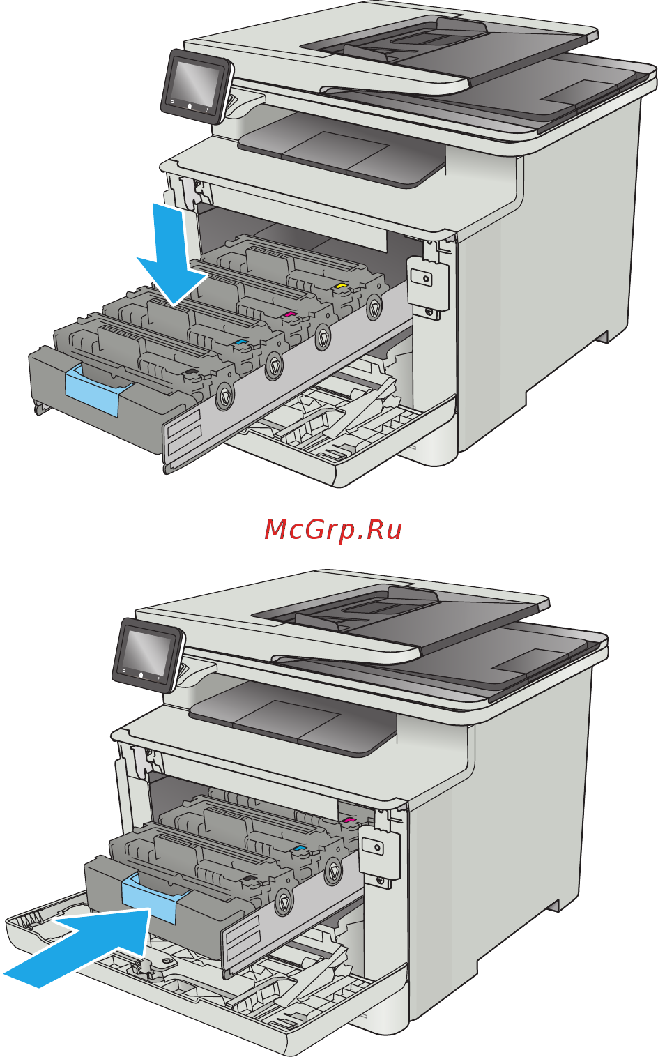 HP Color LaserJet Pro M477fnw (CF377A) [44/186] Глава 3 расходные материалы дополнительные принадлежности и запасные части ruww