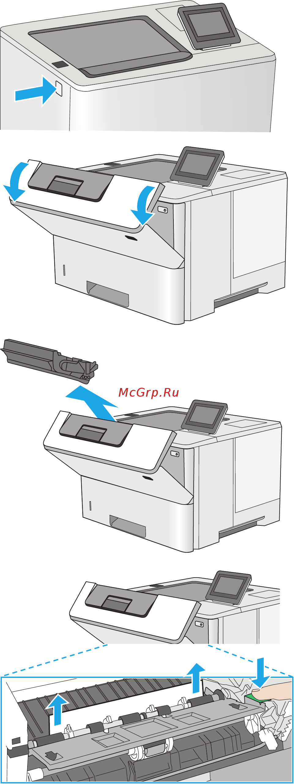 HP LaserJet M506dn (F2A69A) A4 Duplex Net [104/130] Глава 6 решение проблем ruww