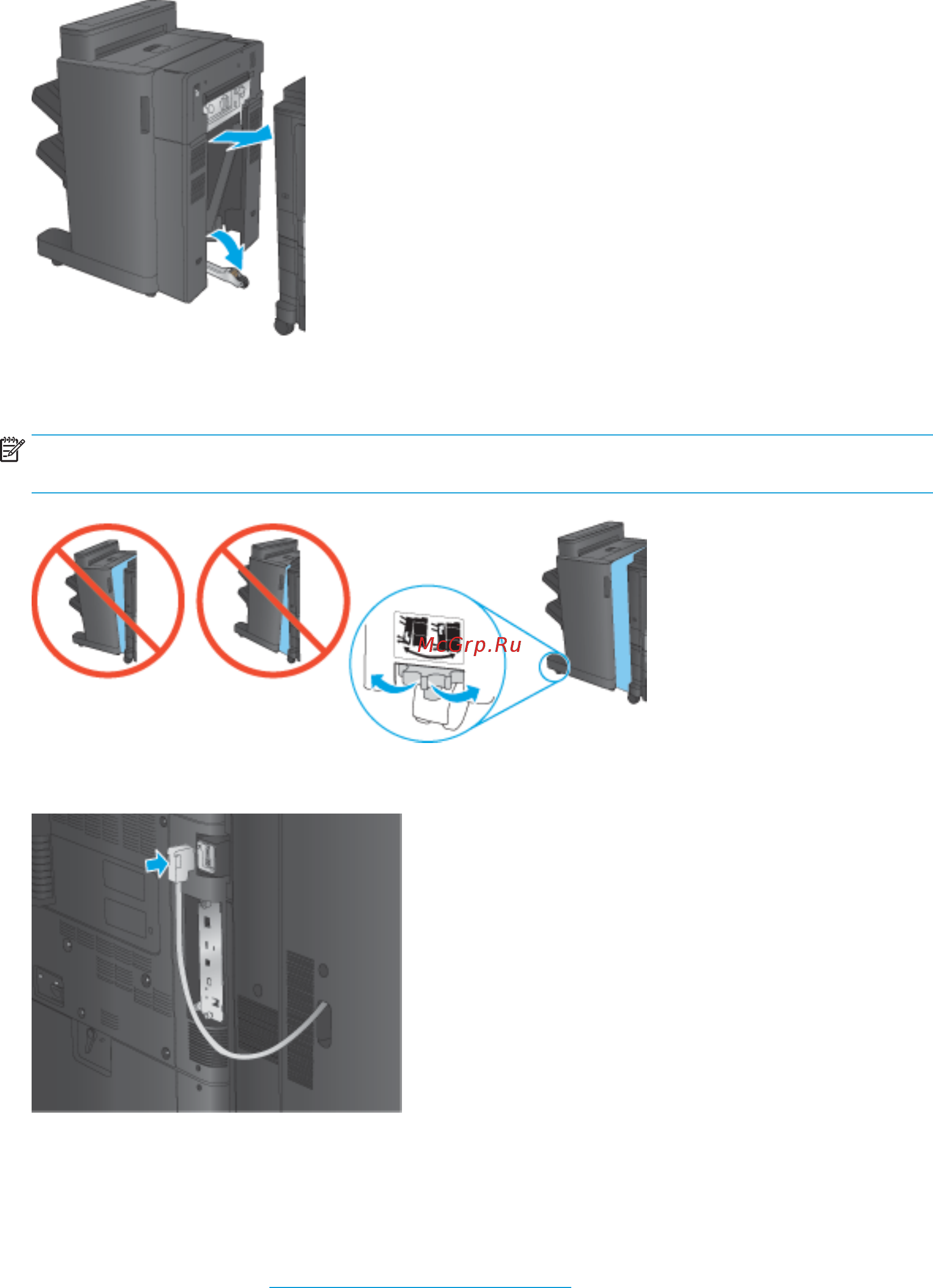 HP Color LaserJet Enterprise M855dn (A2W77A) [74/168] Шаг 4 возврат деталей