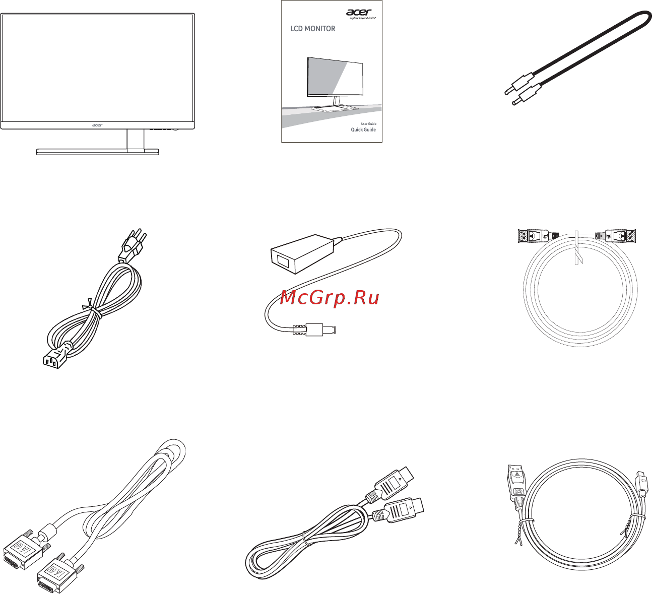 Acer S277HK UM.HS7EE.001 [11/29] Распаковка