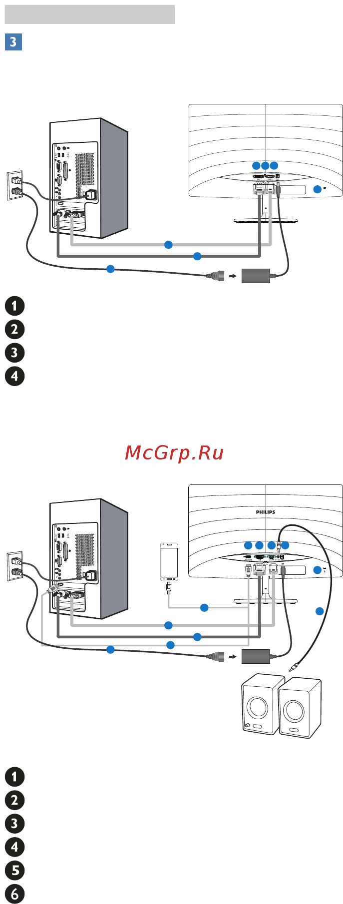 Philips 247E6EDAW/00 Инструкция по эксплуатации онлайн [7/46] 240418