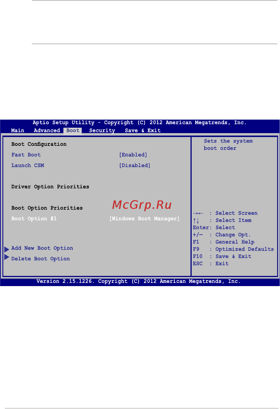 Asus K501UB-DM045T [73/120] Настройки bios
