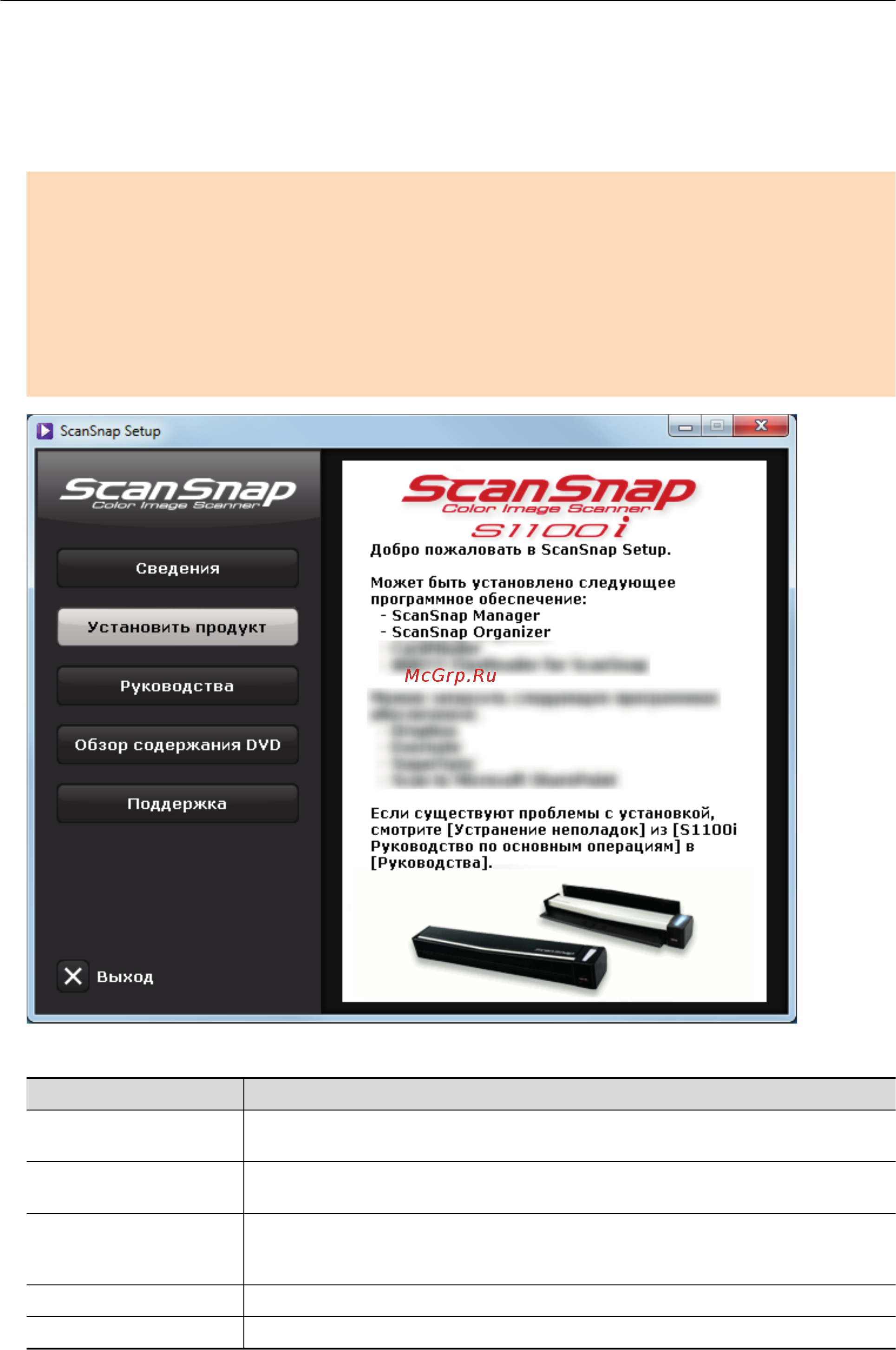 Fujitsu ScanSnap S1100i [41/131] Http scansnap fujitsu com g support ru