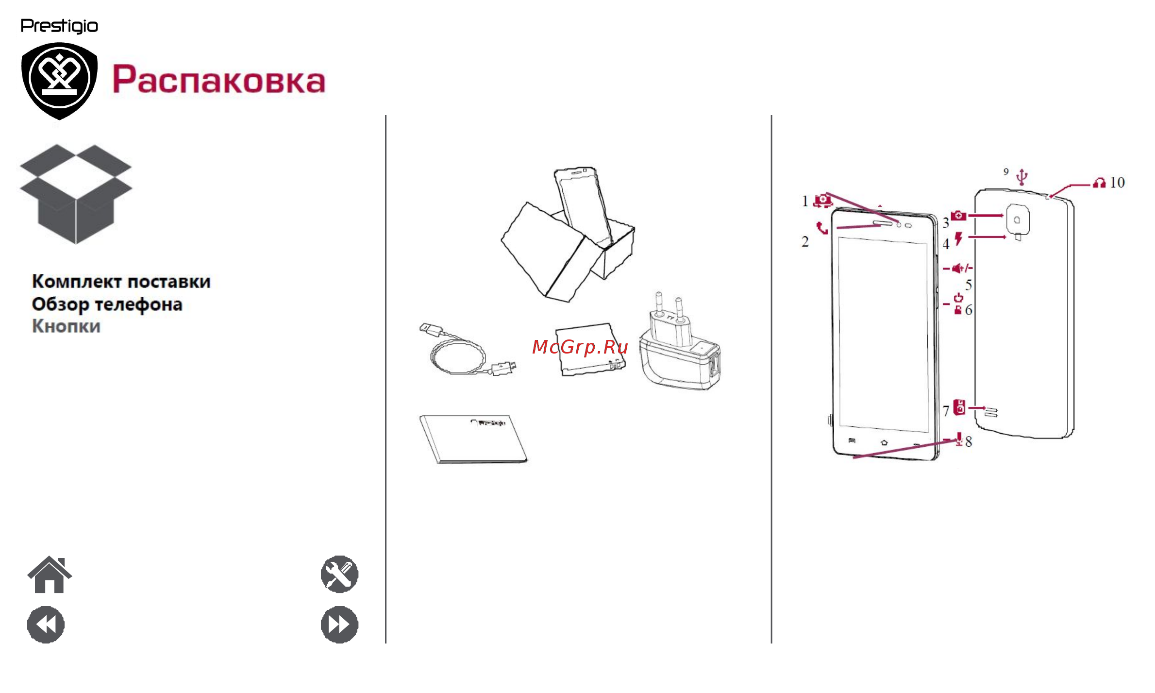 Prestigio MUZE D3 PSP3530DUO White [2/39] Распаковка