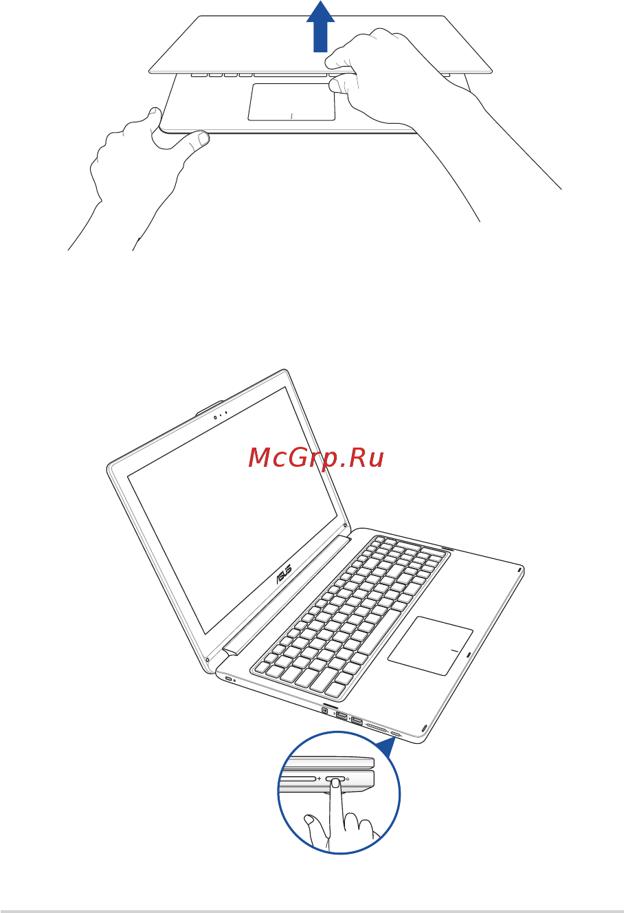 Asus TP500LN-DN047H [26/112] Откройте крышку