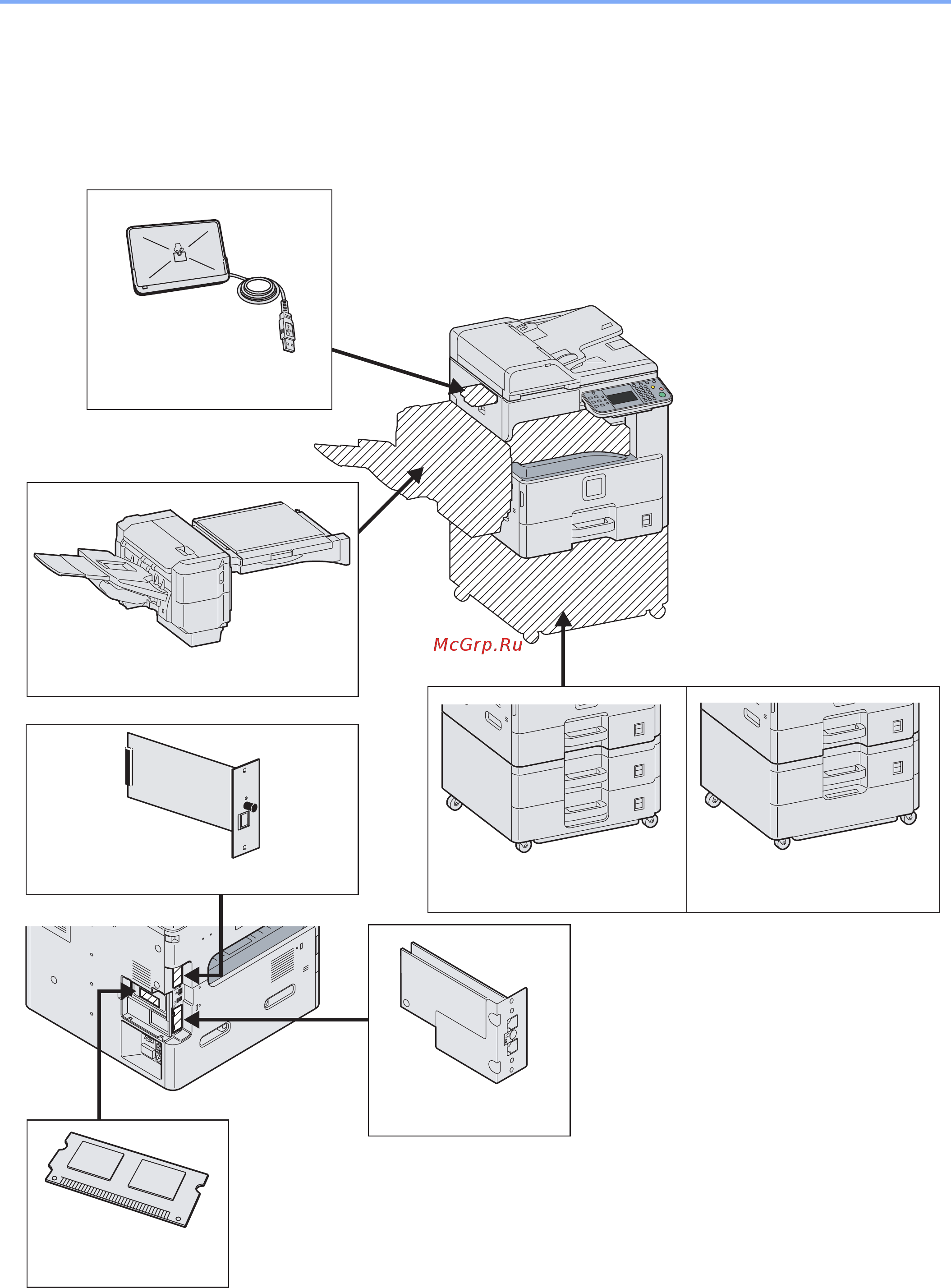 Kyocera ECOSYS FS-6530MFP [169/190] Для данного аппарата предусмотрено следующее дополнительное оборудование