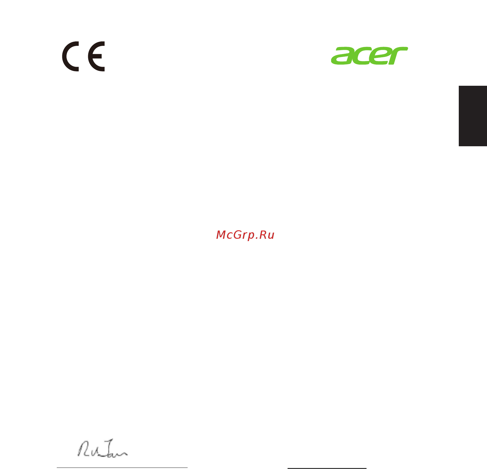 Acer H277Hkmidx Gold [9/28] Declaration of conformity