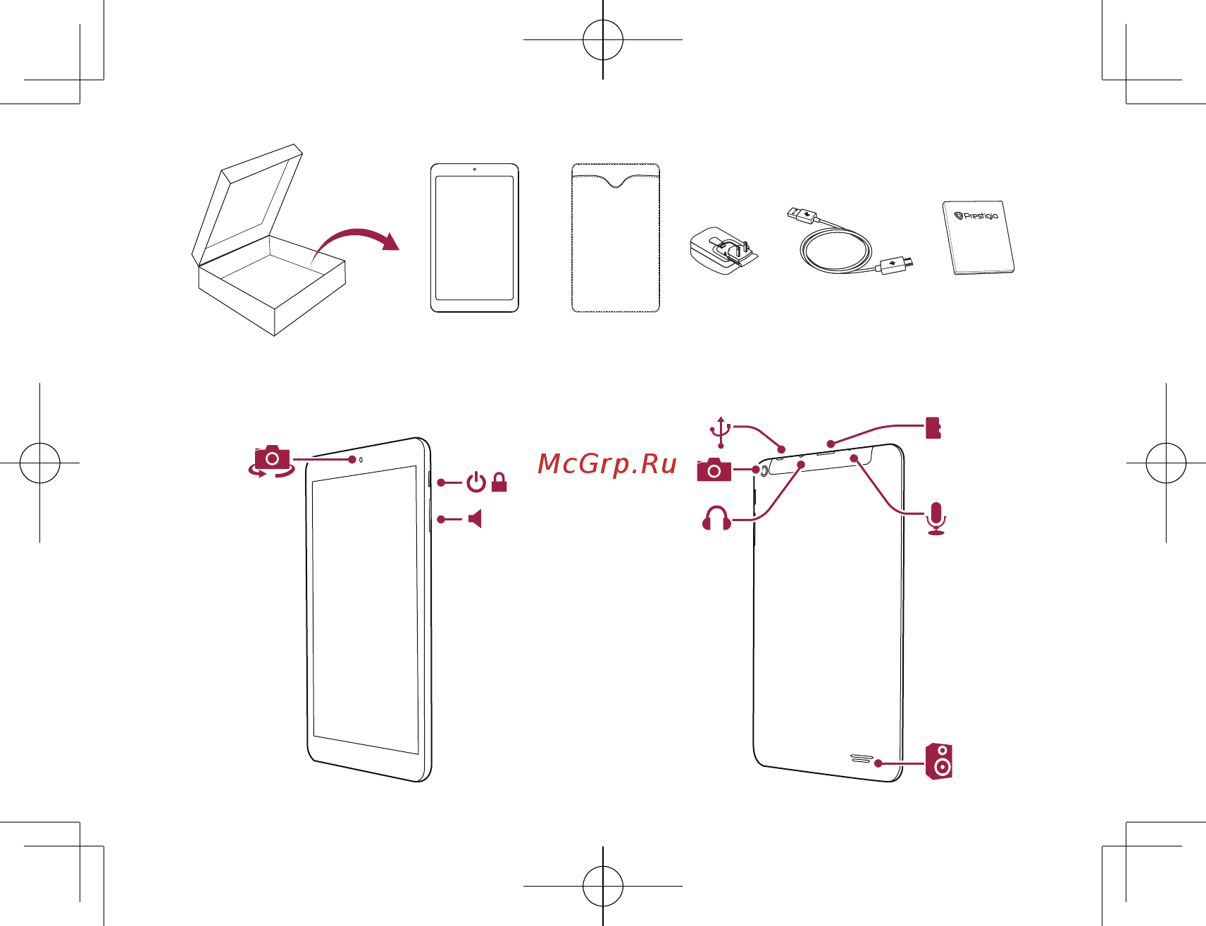 Prestigio MultiPad Wize White (PMT3009) Инструкция по эксплуатации онлайн