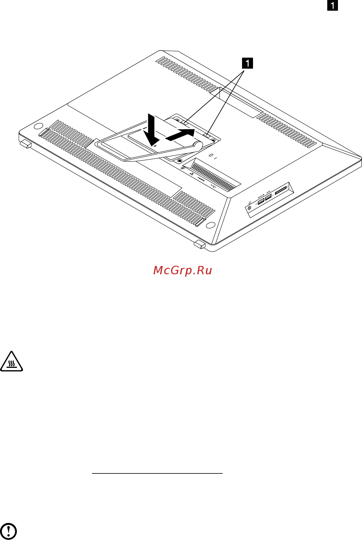 Lenovo S50 30 F0BA003XRK [38/51] Снятие и прикрепление подставки монитора