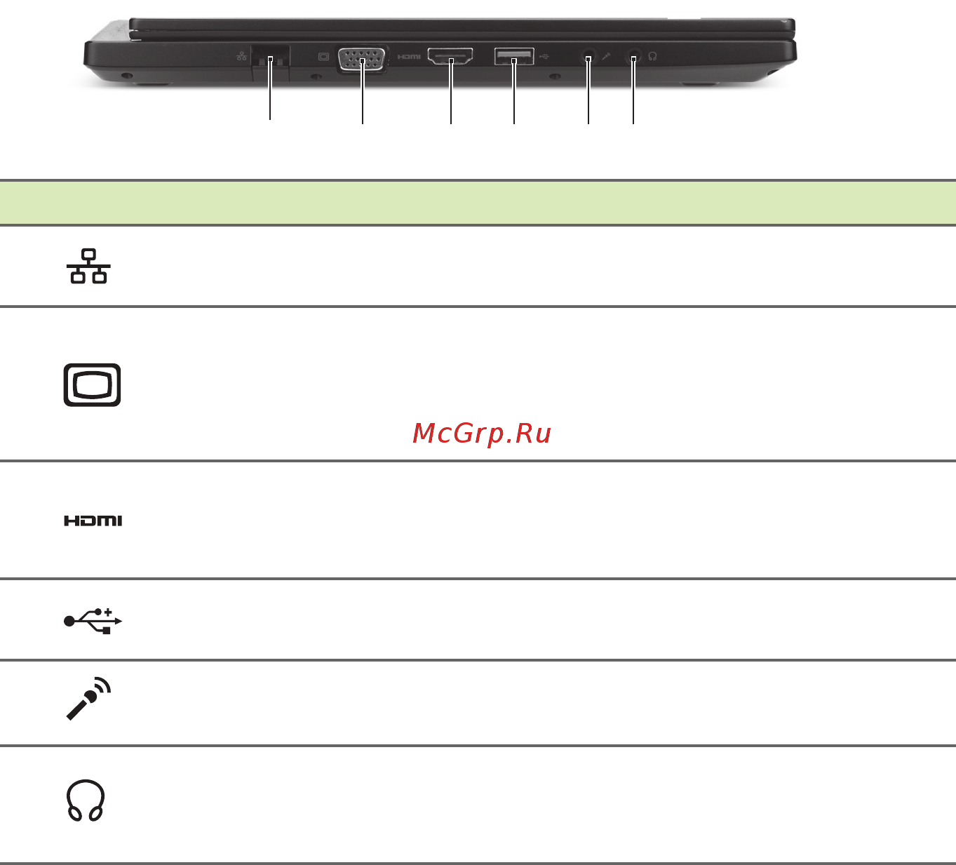 Acer TravelMate TMP645-S-32FY [12/113] Сведения об интерфейсе usb 3