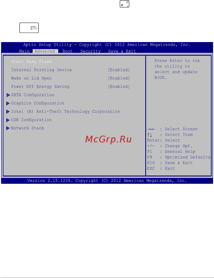Asus UX305CA-FB055T [73/112] Для обновления bios выполните следующее