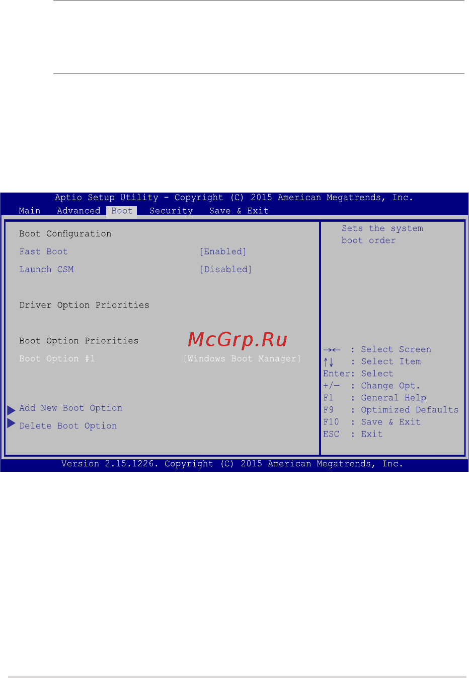 Asus UX305UA-FC042T [53/100] Настройки bios
