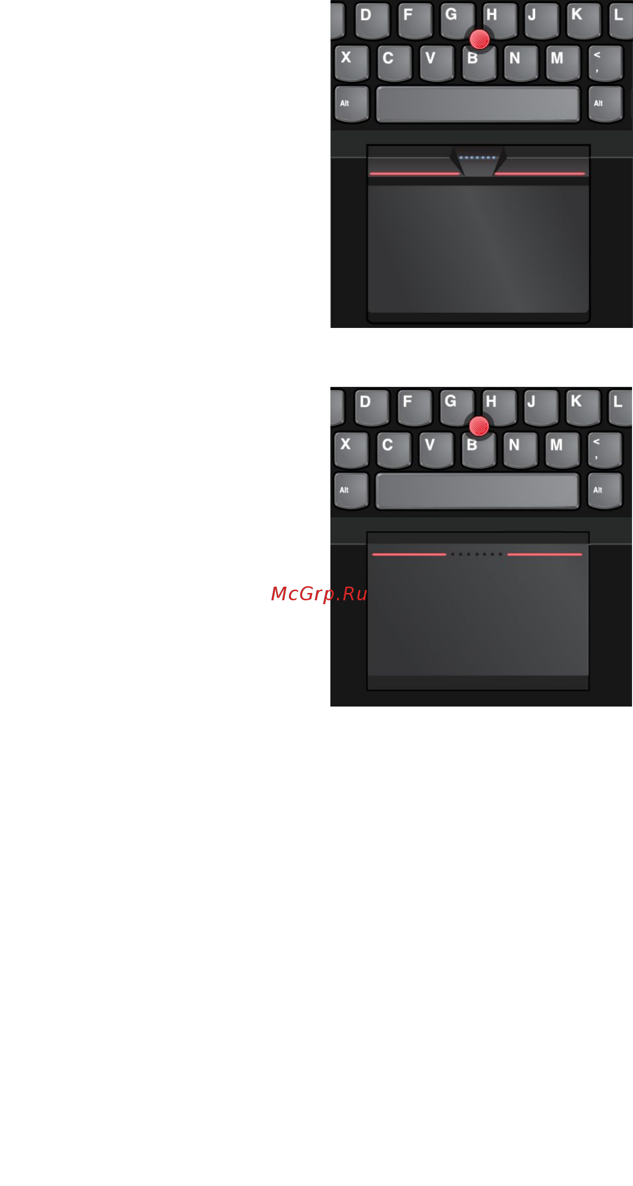 Lenovo ThinkPad Yoga 14 20DM003LRT [57/188] Использование манипулятора thinkpad