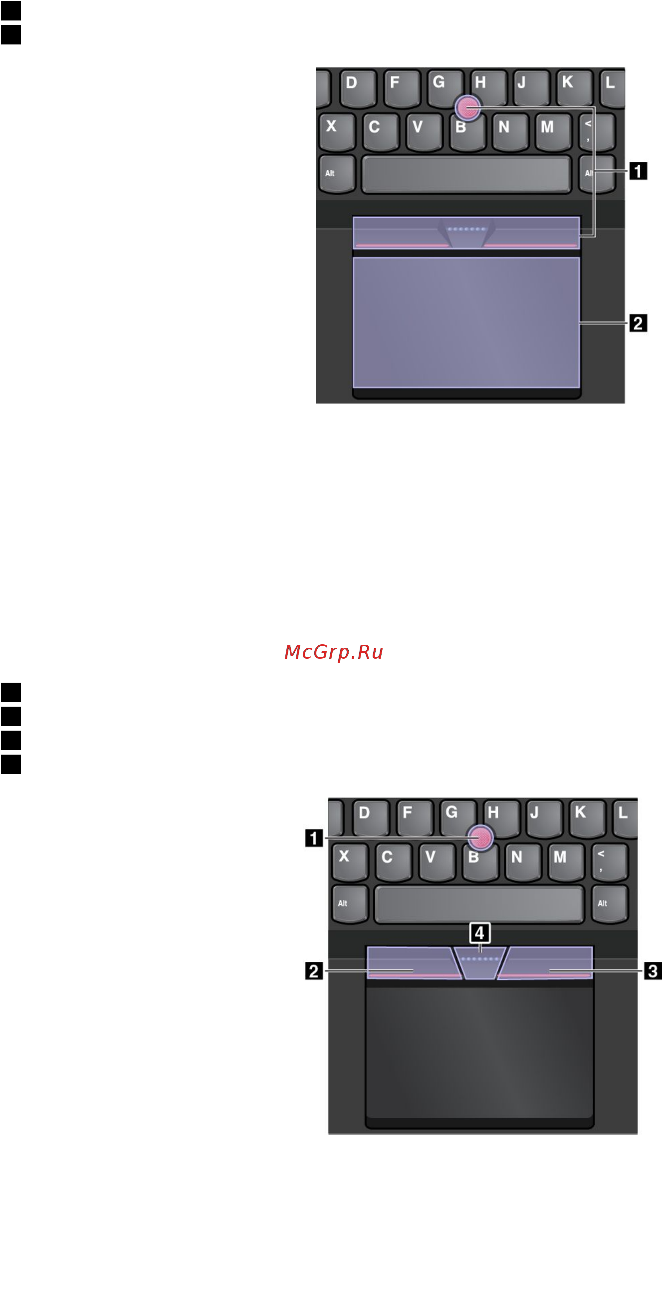 Lenovo ThinkPad Yoga 14 20DM003LRT [58/188] Манипулятор thinkpad с кнопками trackpoint