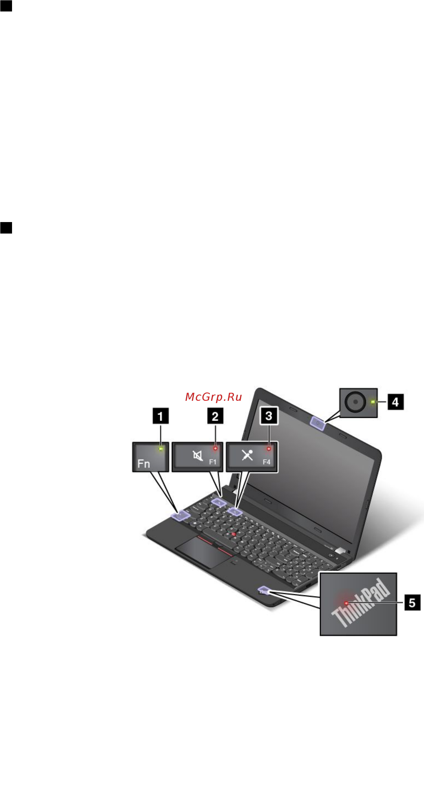 Lenovo ThinkPad Edge 560 20EVS00500 [27/188] Индикаторы состояния
