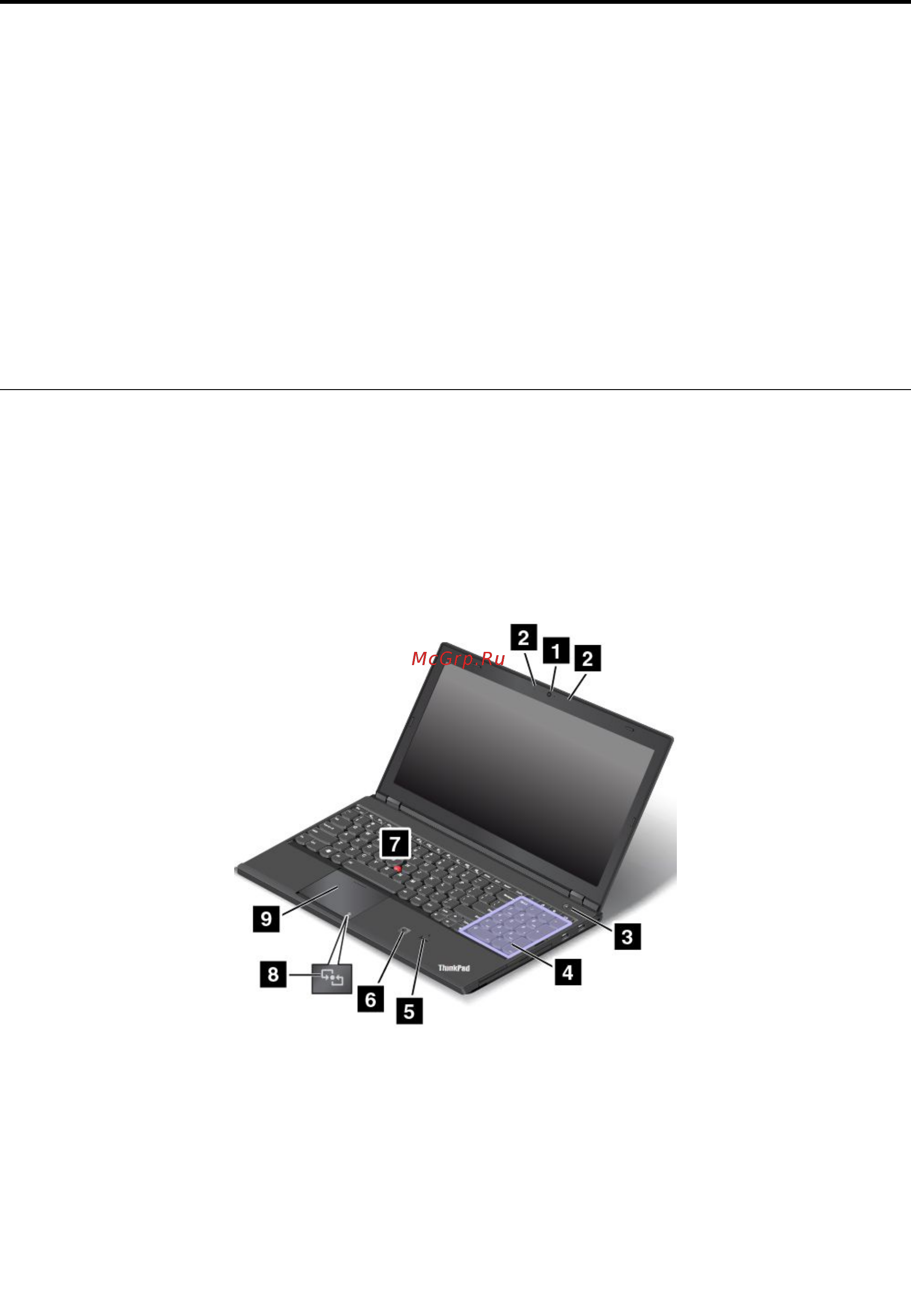 Lenovo ThinkPad T540p 20BE009BRT [19/212] Расположение элементов управления разъемов и индикаторов компьютера