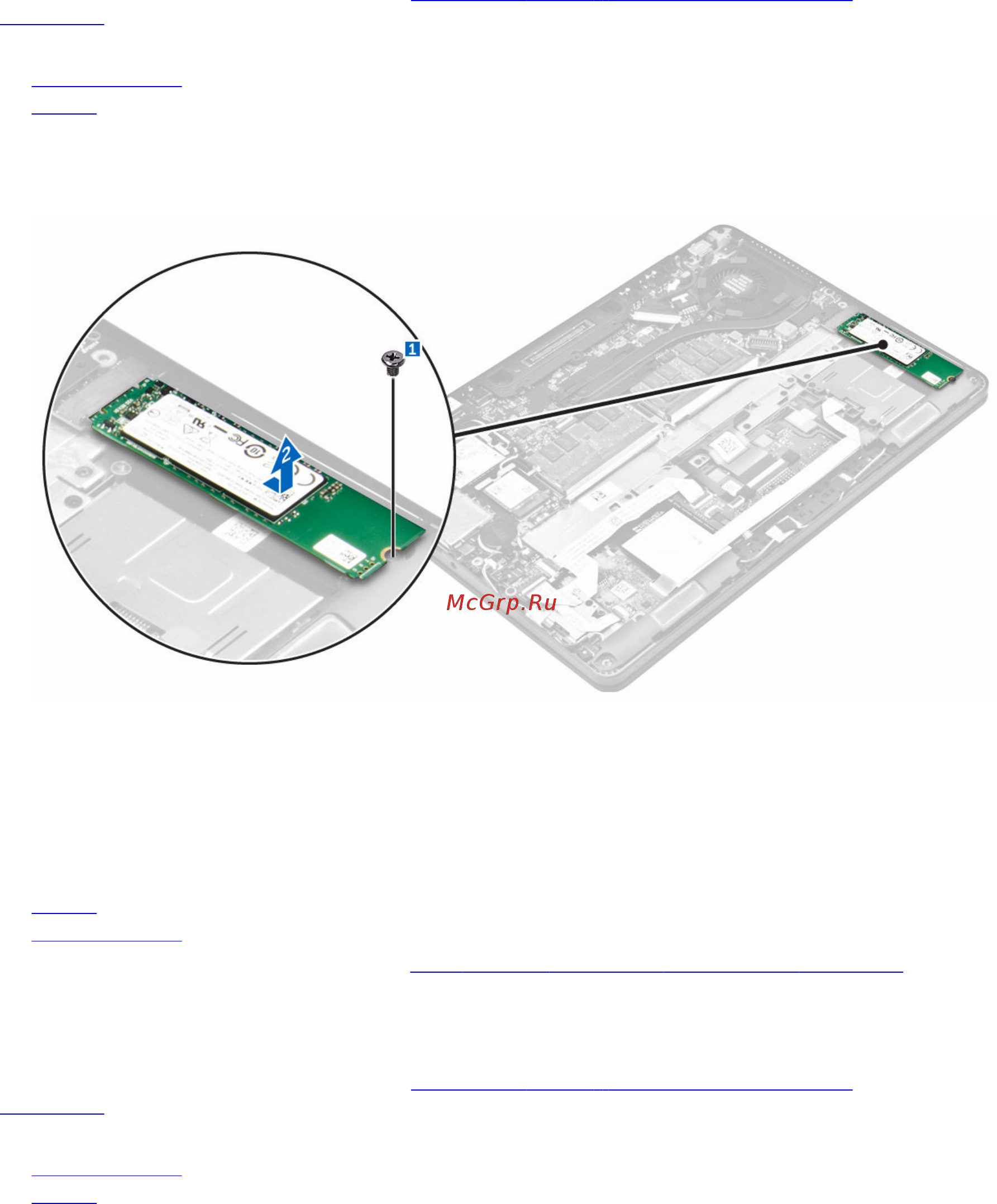 Dell Latitude E7270 7270-0516 [12/61] Извлечение твердотельного диска ssd