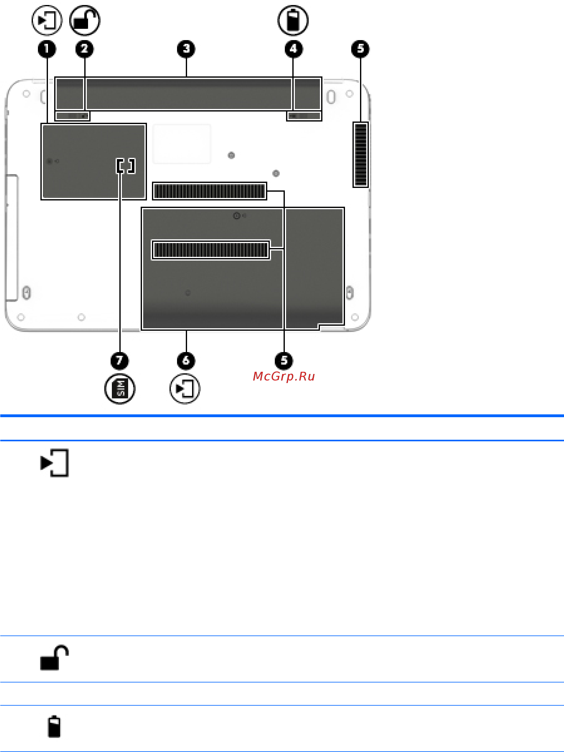 HP 450 G3 (W4P32EA) [25/115] Вид снизу