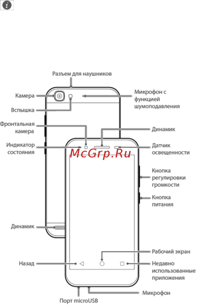 Huawei GR3 LTE Silver (TAG-L21) Инструкция по эксплуатации онлайн
