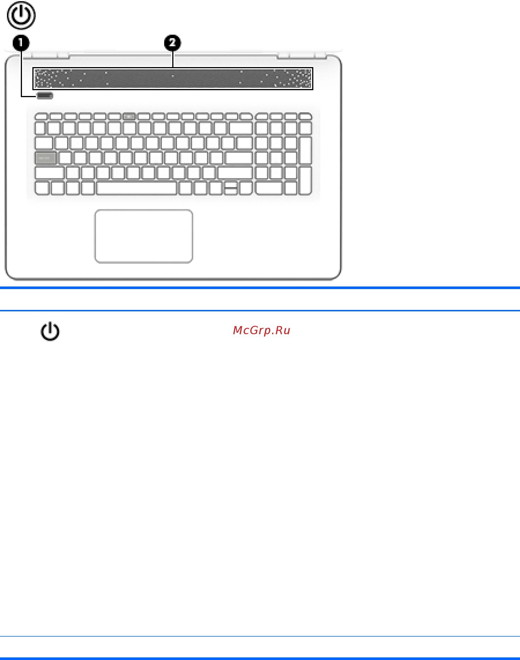HP OMEN 17-w015ur (X5W70EA) [20/77] Кнопка и динамики