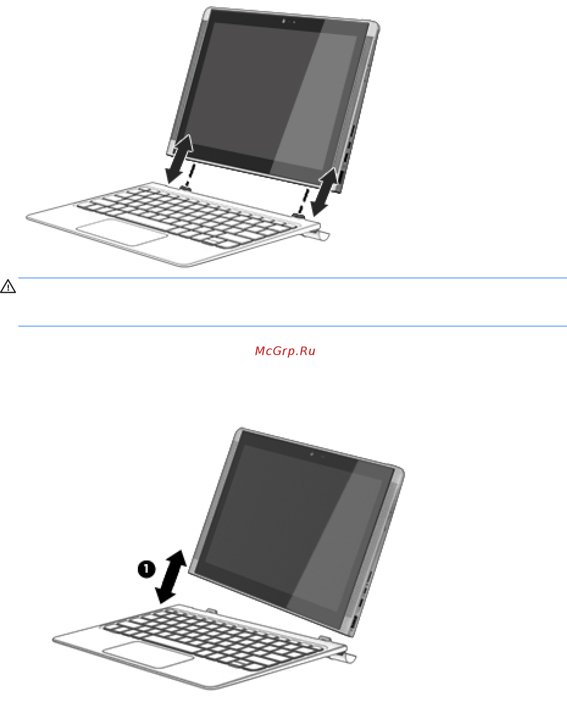 HP Pavilion x2 64Gb 10-n103ur (P0T56EA) [21/66] Подключение планшета к клавиатурной базе