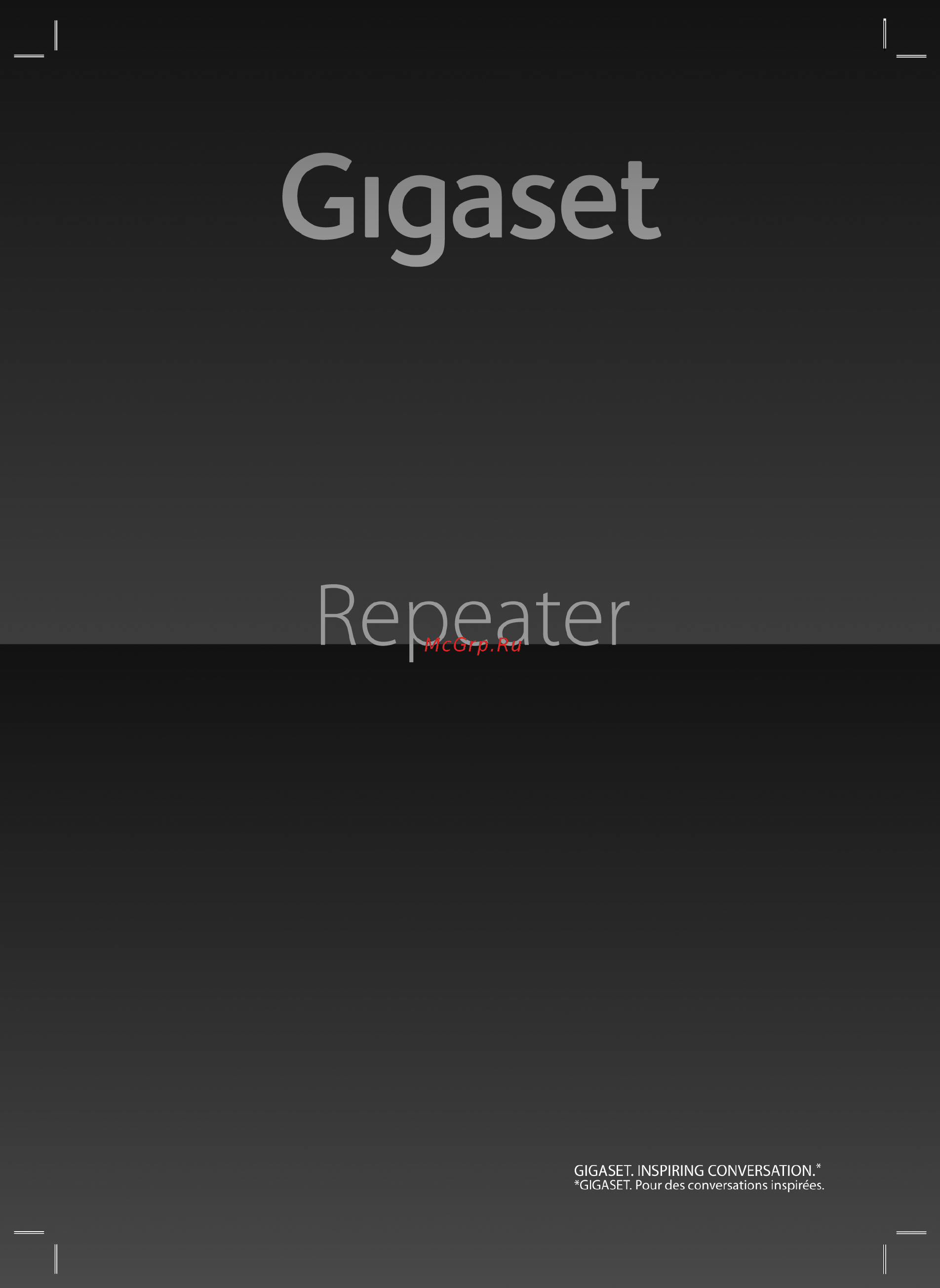 Gigaset Repeater 2.0 IM1 Инструкция по эксплуатации онлайн