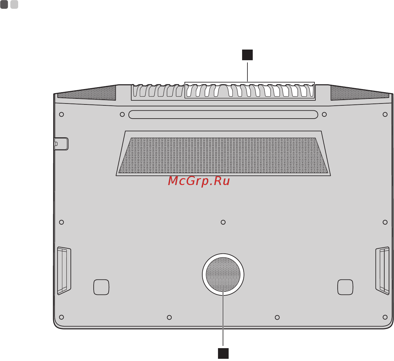 Lenovo IdeaPad Y700 15 (80NV0046RK) [18/38] Вид снизу