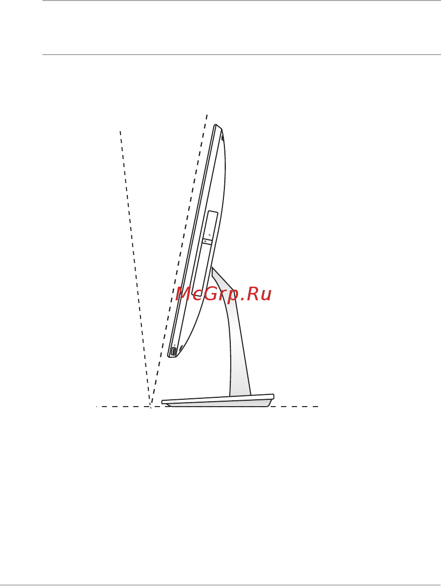 Asus Vivo AiO V220IBUK-BC055X [22/66] Поместите моноблочный компьютер на ровную устойчивую поверхность например на стол