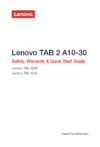 Lenovo Tab 2 TB2-X30F Белый Инструкция по эксплуатации