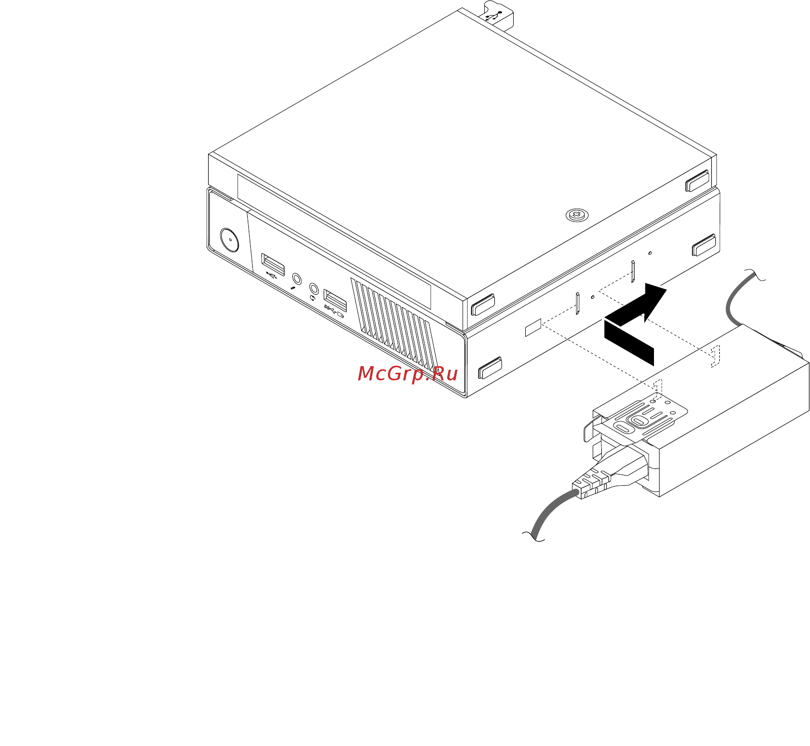 Lenovo ThinkCentre M53 Tiny slim (10DES00A00) [86/156] Как подключить внешние опции