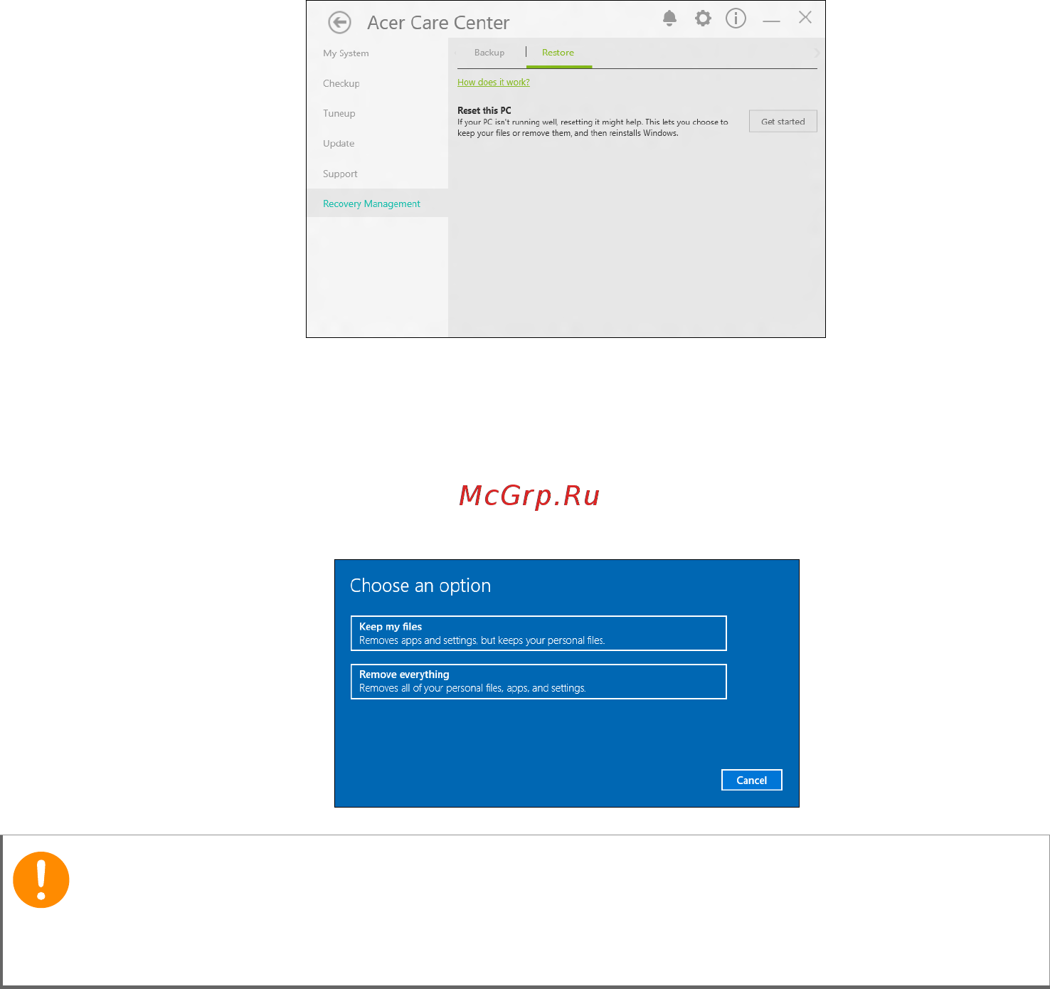 Acer Switch One SW1-011-17TW NT.LCSER.003 Инструкция по эксплуатации онлайн [30/85] 289648