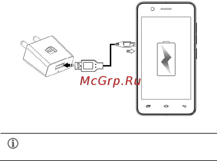 Micromax Q326 Grey [17/23] Заряд батареи
