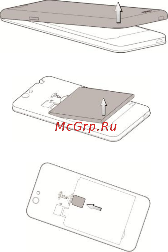 Zte Blade A465 Black [4/6] Установка sim карты