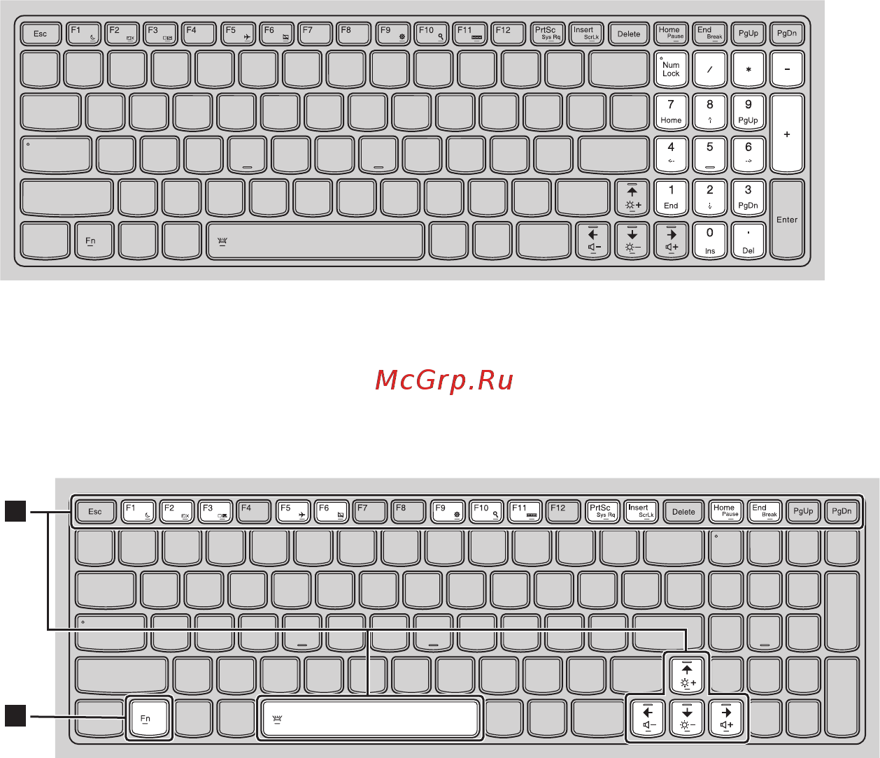Lenovo IdeaPad 700-17ISK (80RV004WRK) [10/38] Использование клавиатуры