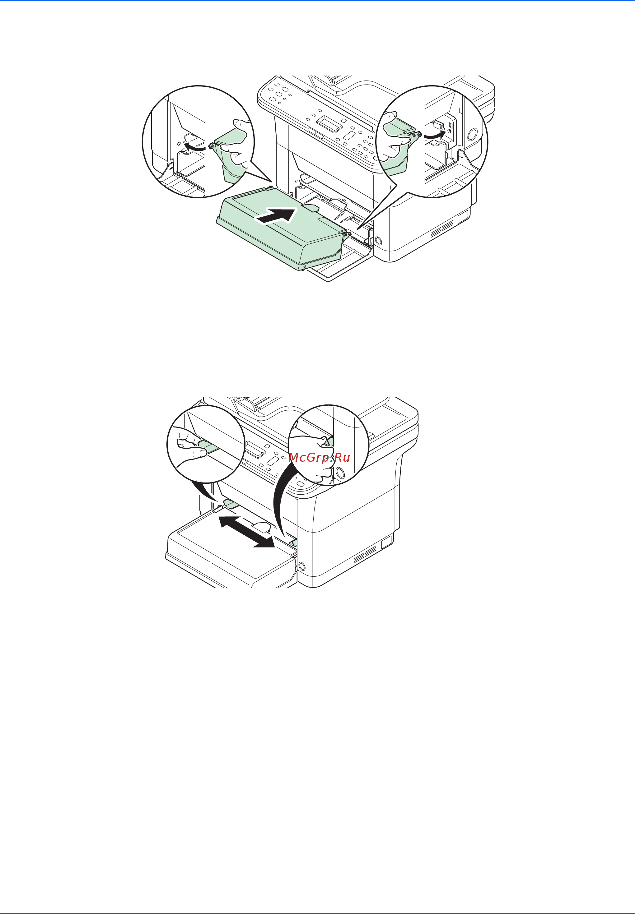 Kyocera ECOSYS FS-1025MFP [37/219] Закладка бумаги в лоток ручной подачи