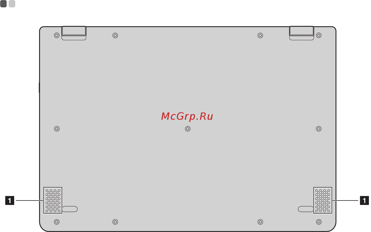 Lenovo Yoga 710-11ISK (80TX0014RK) [16/34] Вид снизу