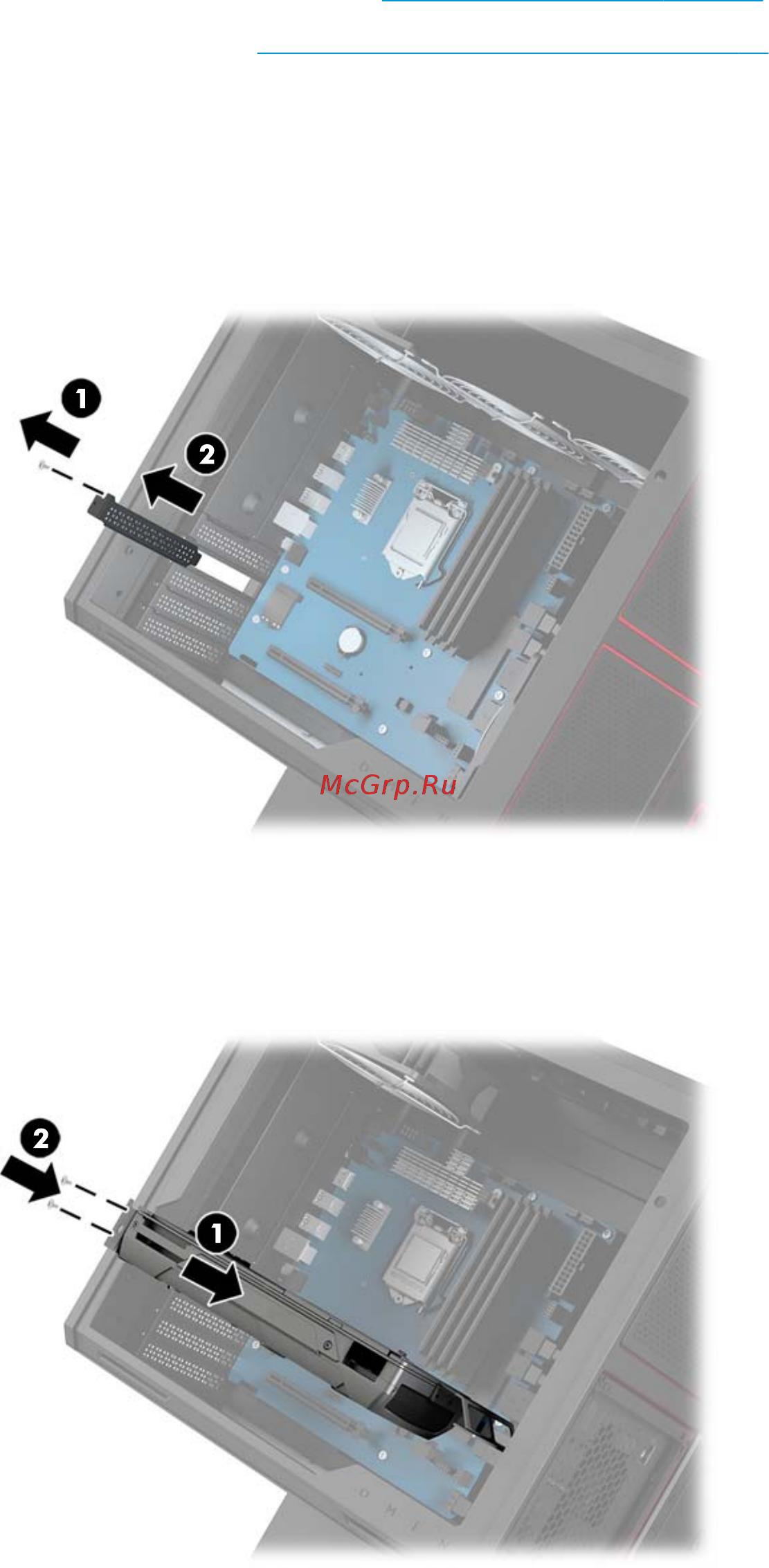 HP OMEN X 900-071ur Y4K60EA [31/46] Установка графических карт