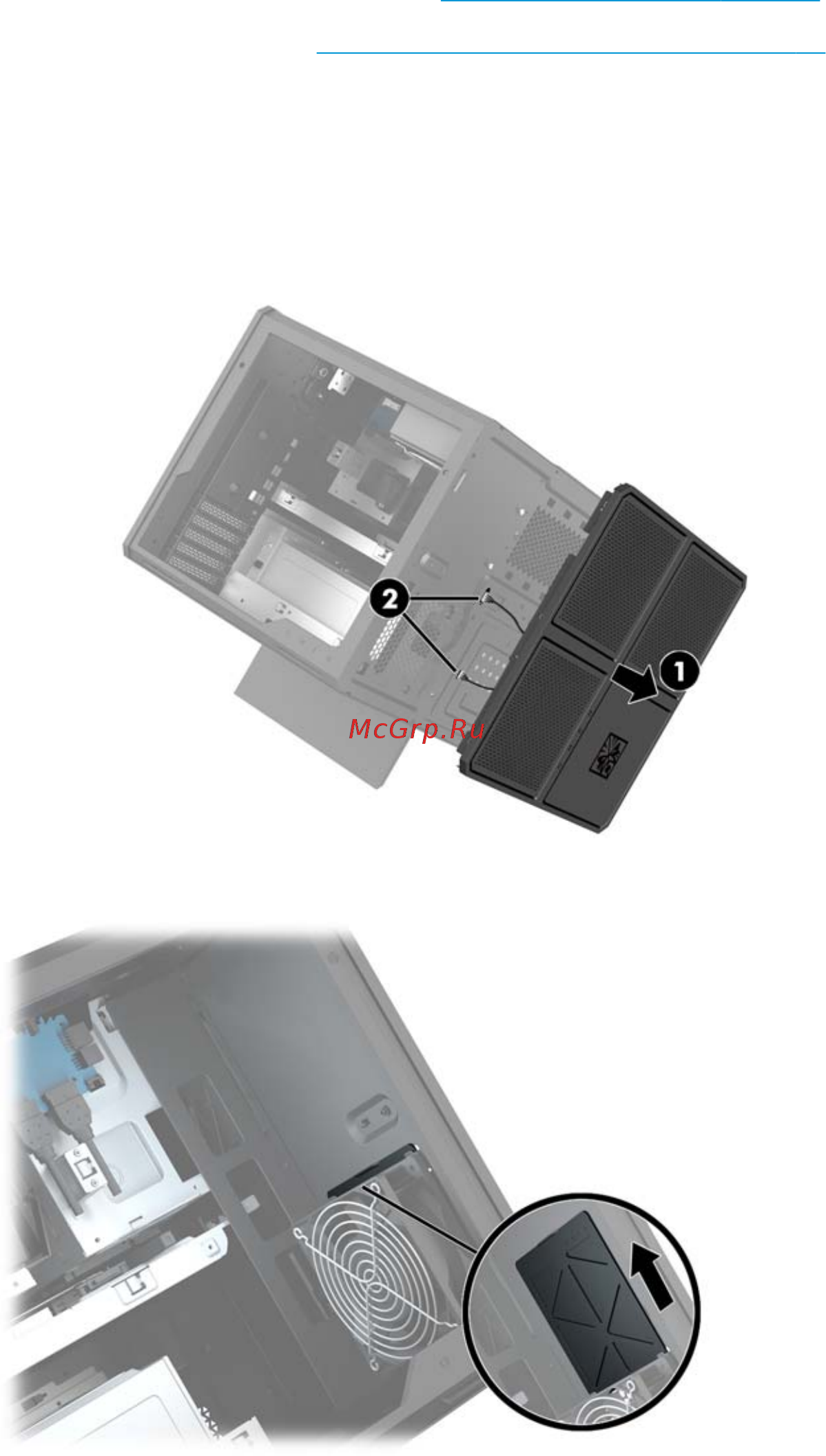 HP OMEN X 900-071ur Y4K60EA [33/46] Снятие вентилятора pci