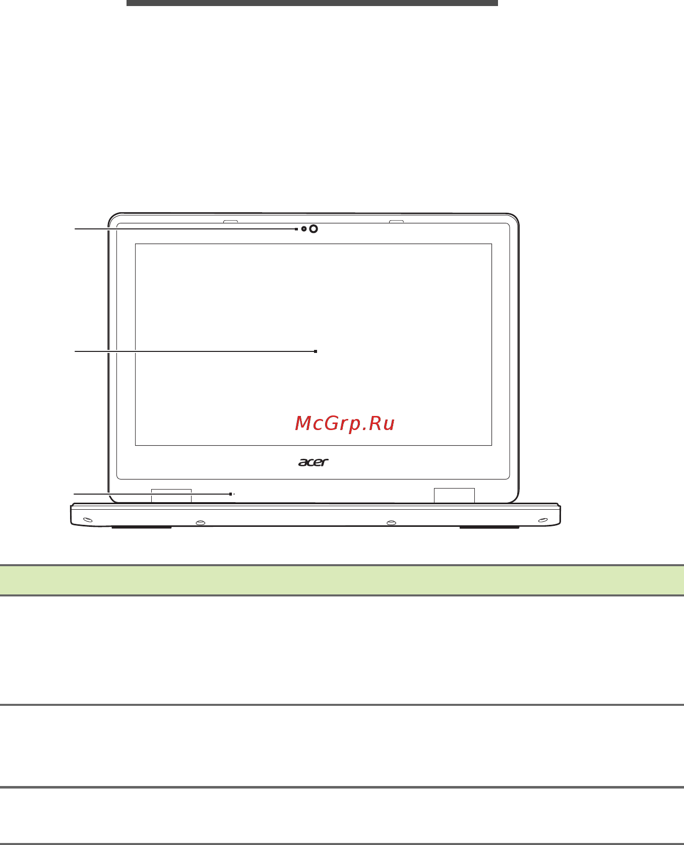 Acer Aspire R11 R3-131T-P24A NX.G0YER.012 [9/98] Знакомство с вашим ноутбуком acer