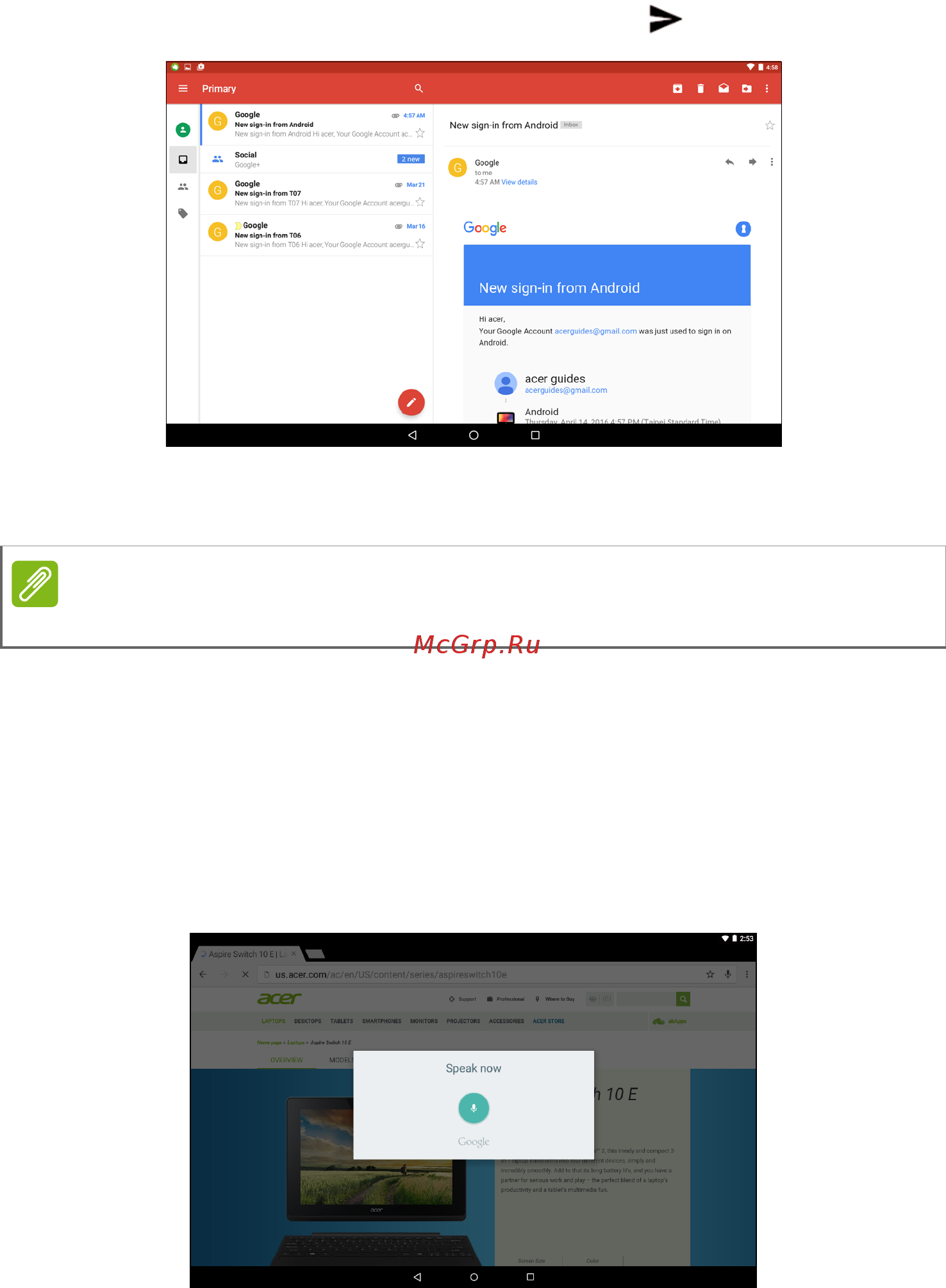 Acer Iconia One B3-A30 10
