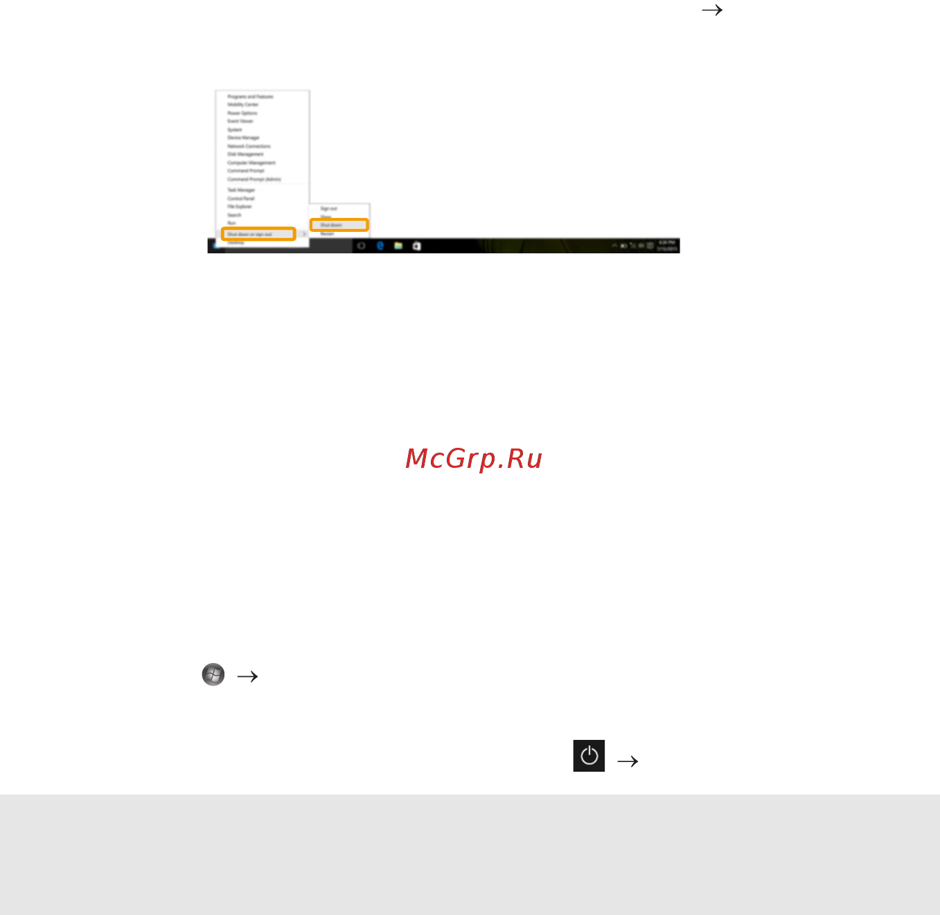 Lenovo IdeaPad B7180 (80RJ00EXRK) [18/44] Перевод компьютера в спящий режим