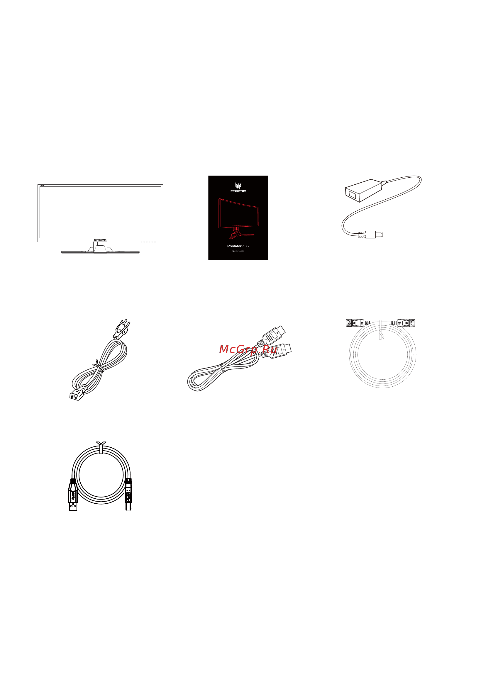 Acer Predator Z35bmiphz [11/36] Распаковка