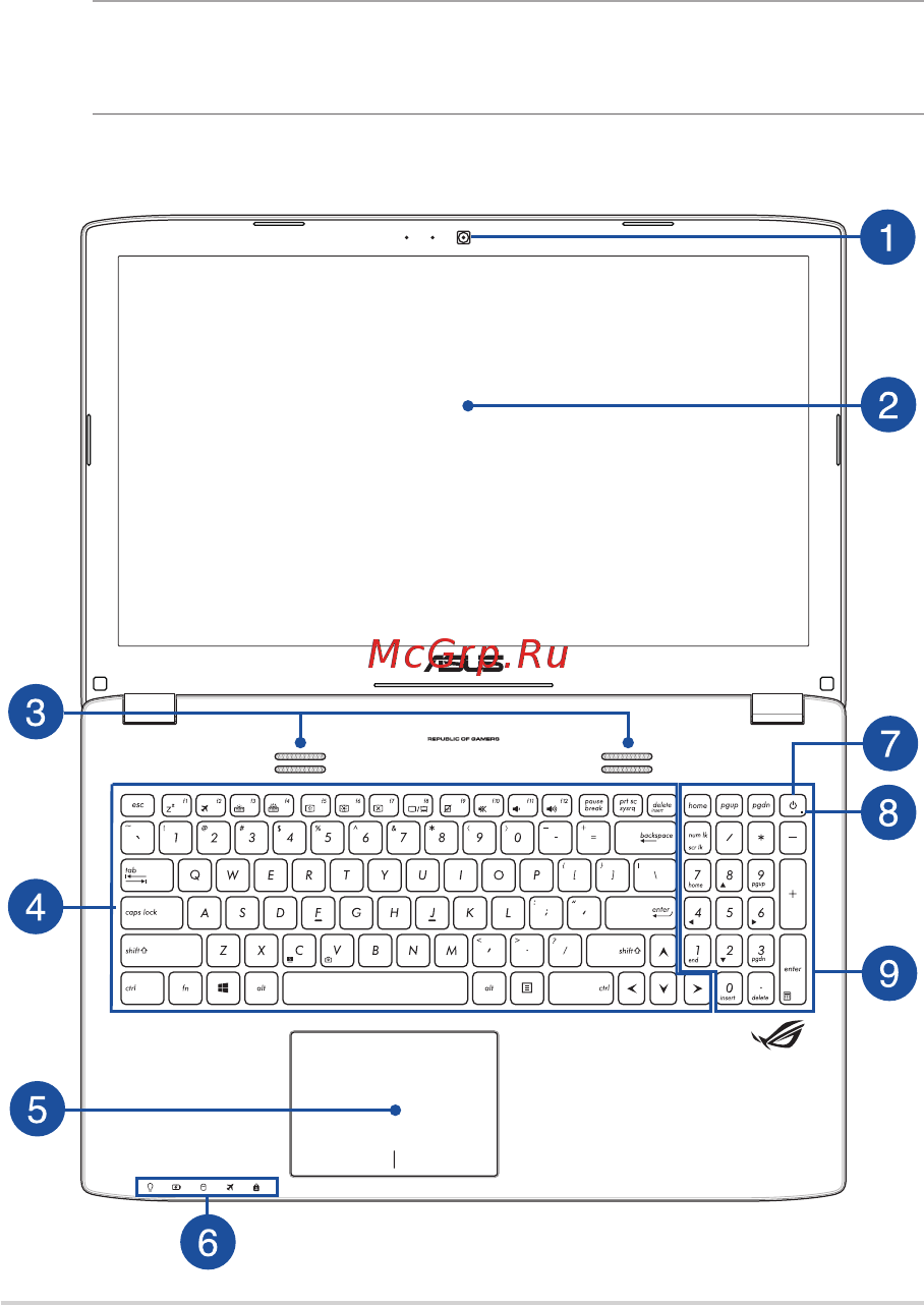 Asus GL552VX-XO103D [14/126] Знакомство с ноутбуком
