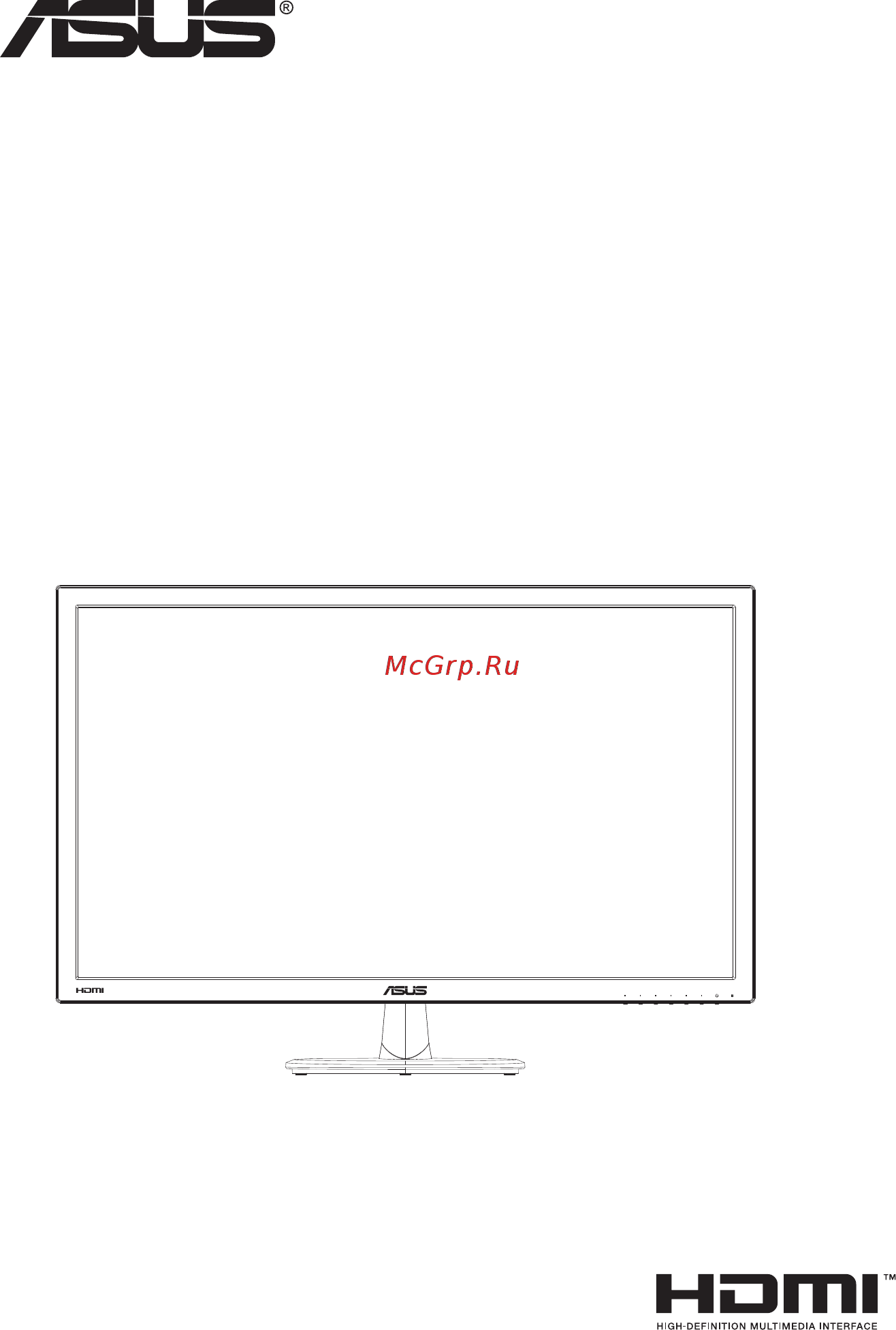 Asus VP247H Инструкция по эксплуатации онлайн