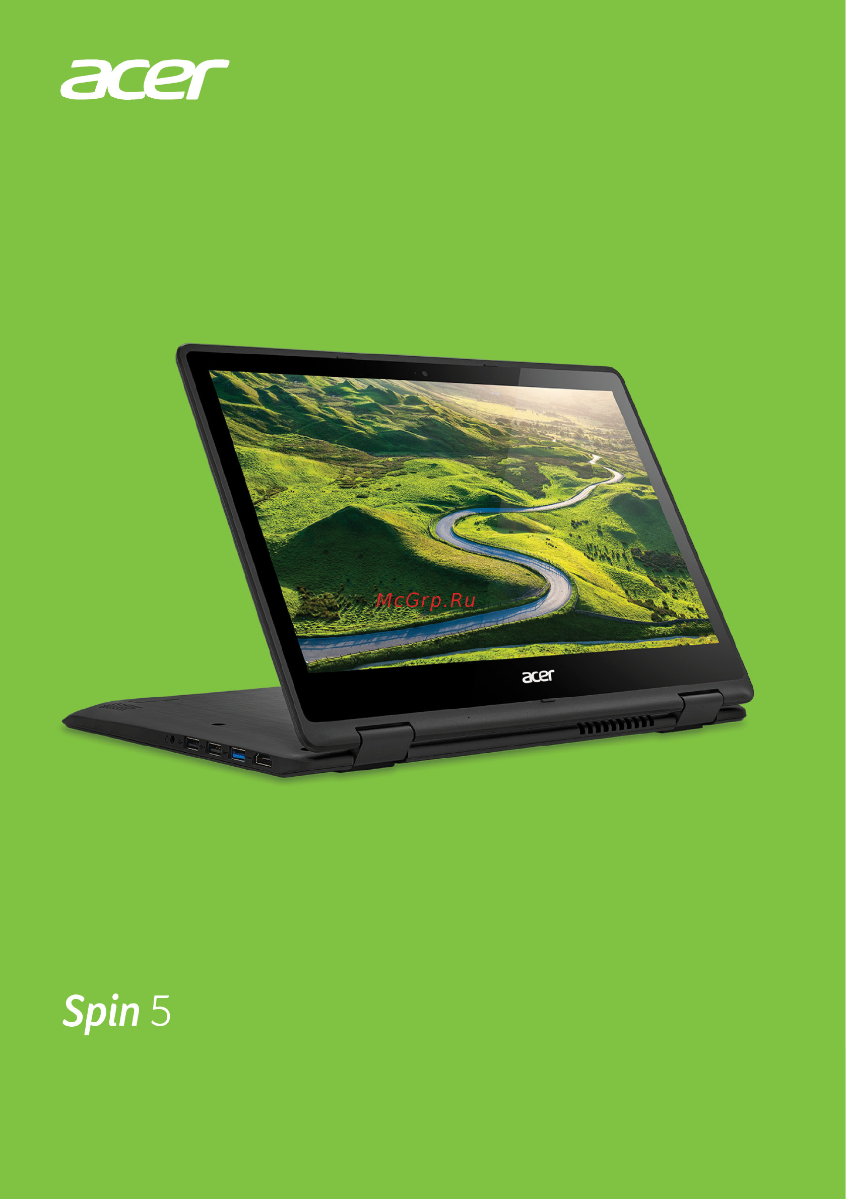 Acer Spin 5 SP513-51-56VD NX.GK4ER.001 Инструкция по эксплуатации онлайн