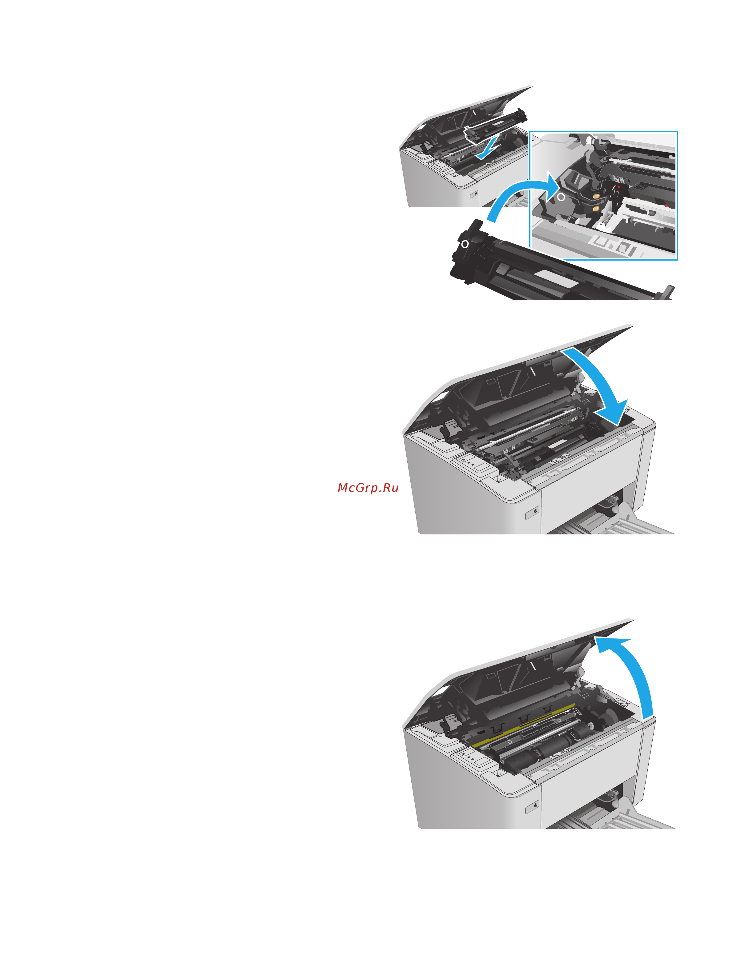 HP LaserJet Pro M104w G3Q37A [47/116] Замена барабана передачи изображения модели m105 m106