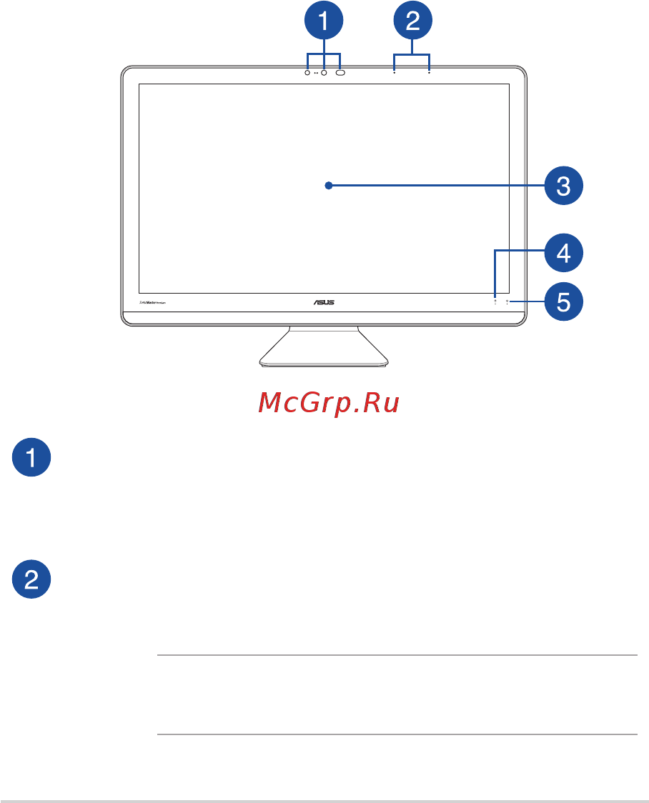 Asus Zen AiO Pro Z220ICGK-GC051X [13/64] Глава 1 настройка оборудования