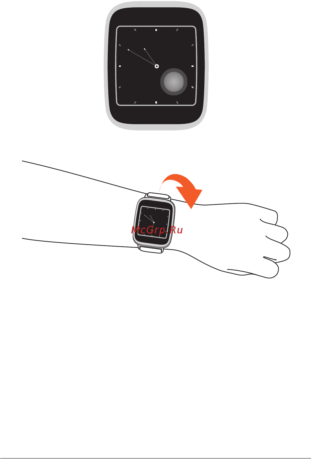 Asus ZenWatch 2 WI502Q SWAROVSKI Leather Strap [22/62] Навигация в asus zenwatch