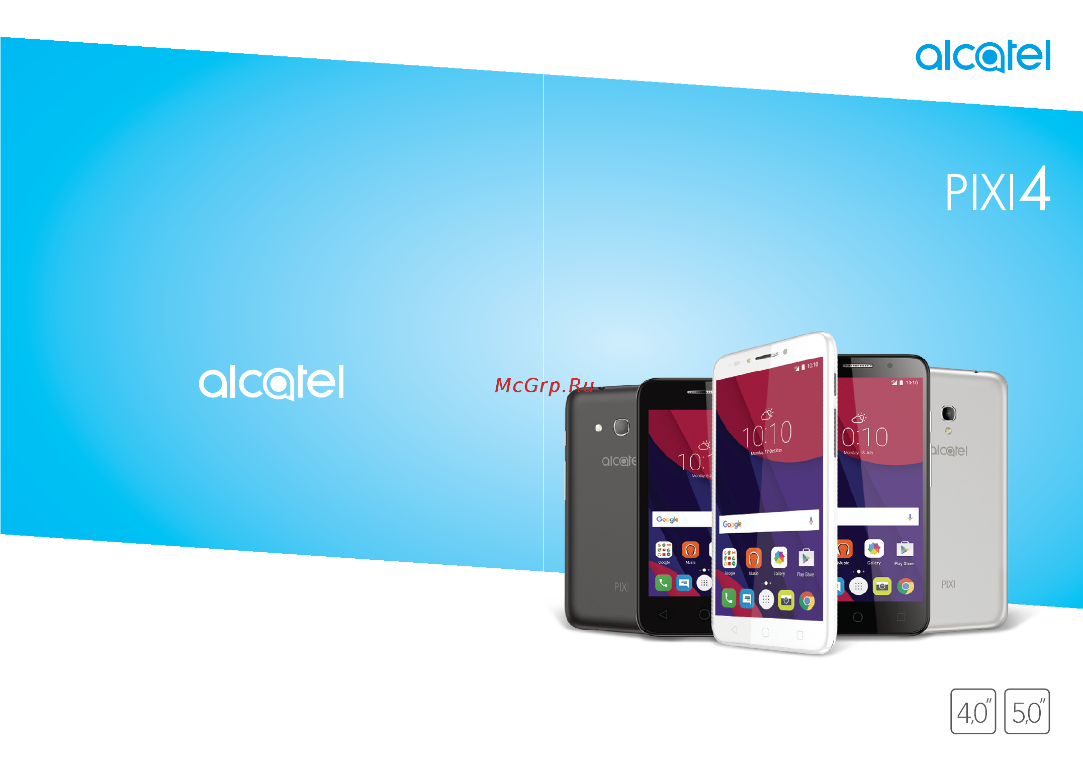Alcatel Pixi 4 5010D White Инструкция по эксплуатации онлайн [2/75] 288455