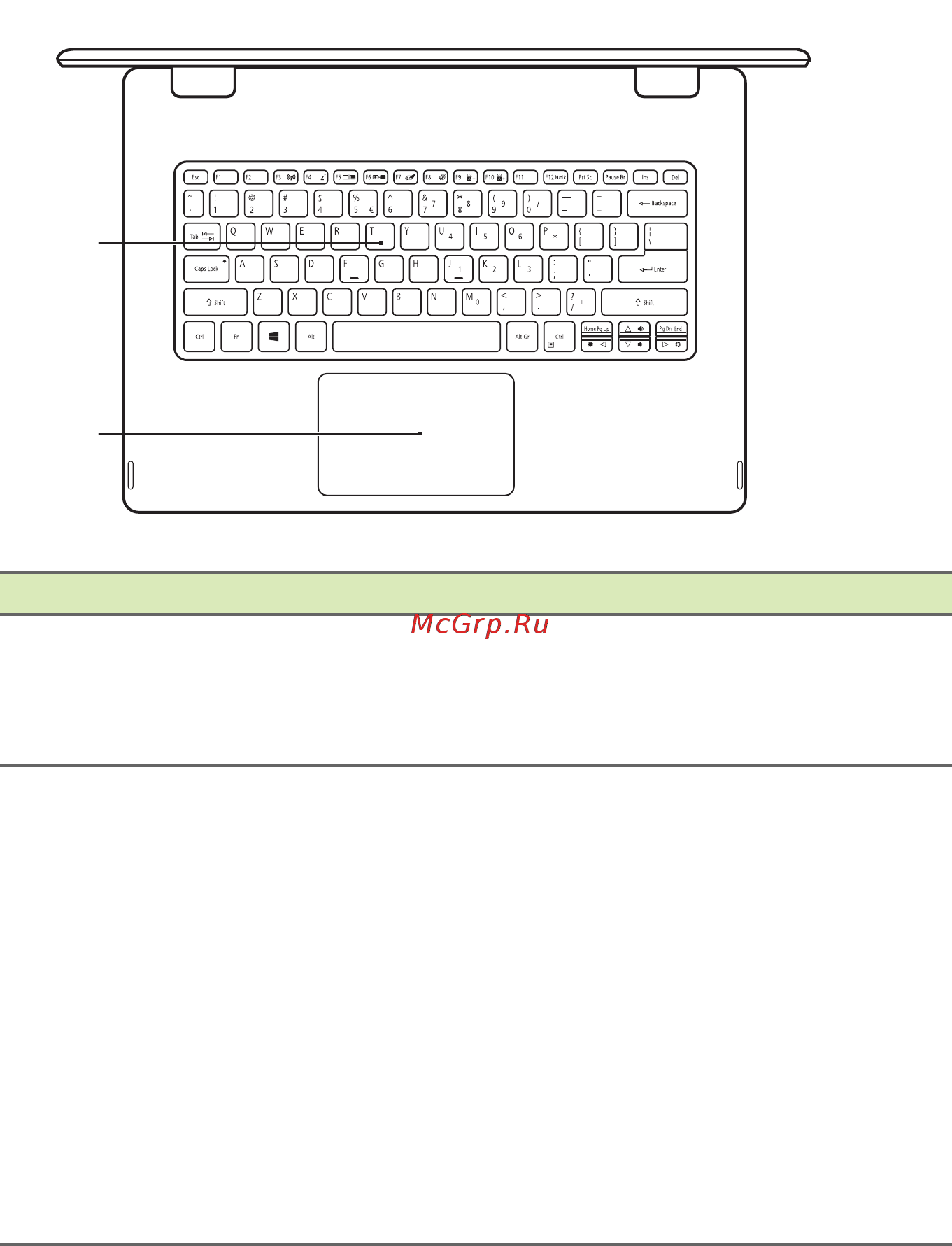 Acer Spin 5 SP513-51-79M8 NX.GK4ER.006 [11/85] Вид клавиатуры